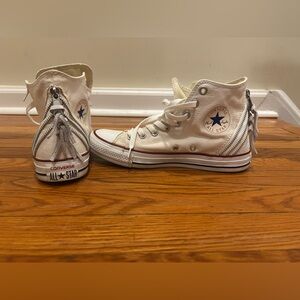 Converse unisex High-Top Sneakers with heel Zippers